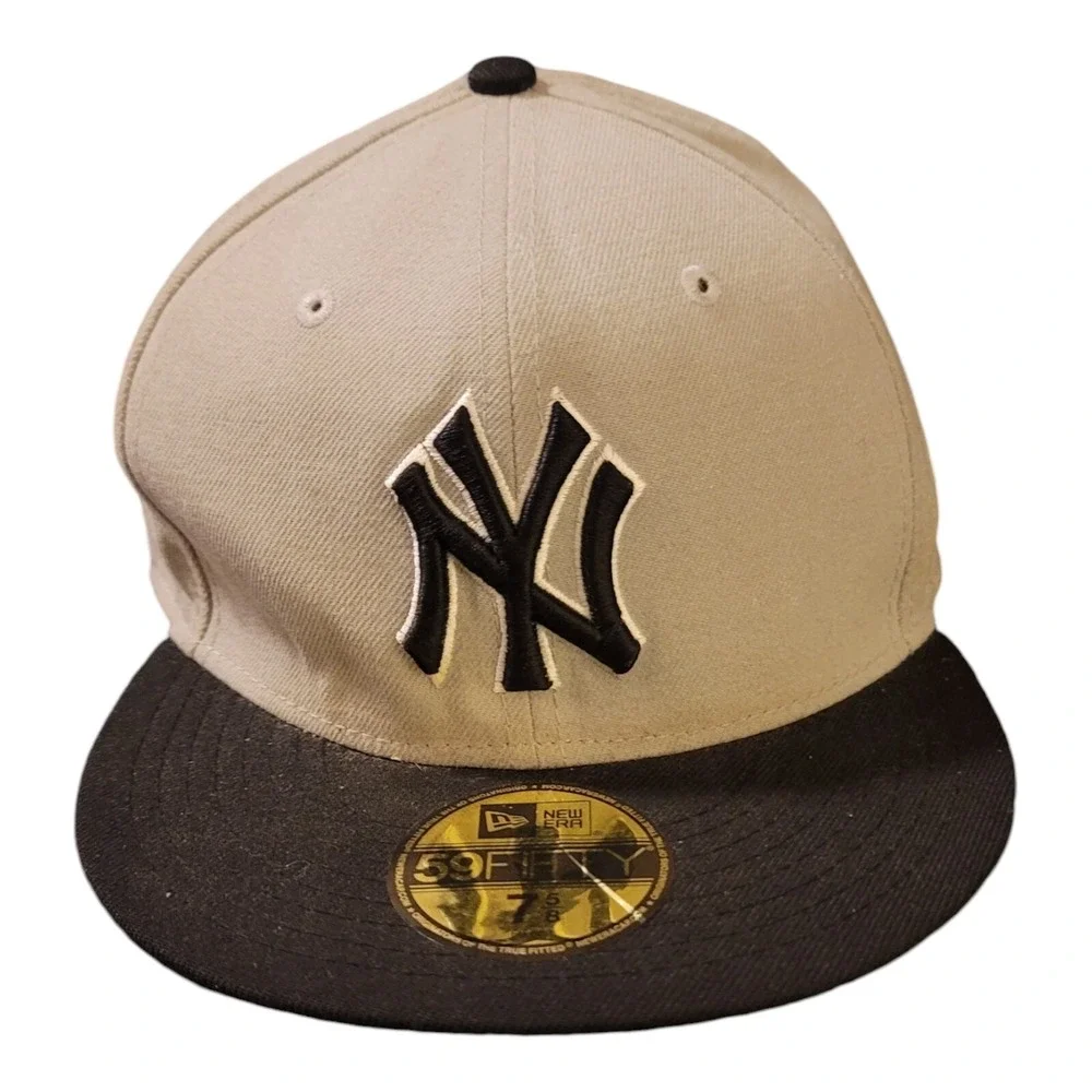 New York Yankees MLB Hat - Fitted Size 7 5/8 Cap - 59Fifty MLB Baseball Gray